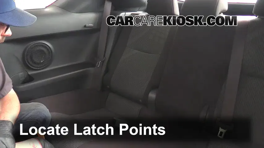 2012 Scion tC 2.5L 4 Cyl. Car Seats Install